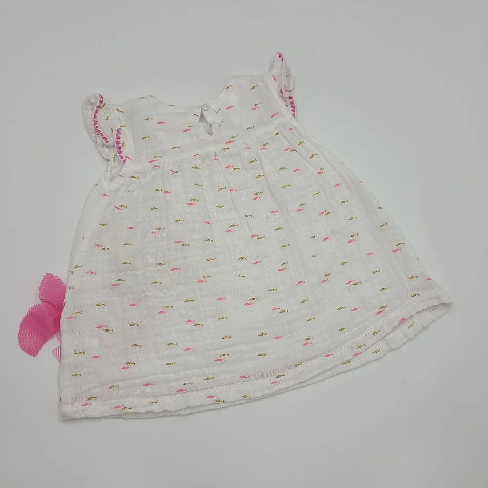 Mud Pie muslin mermaid dress size 3-6 months